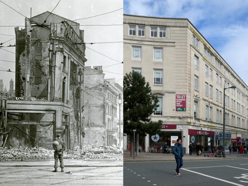 Then And Now Liverpool Blitz Trail National Museums Liverpool